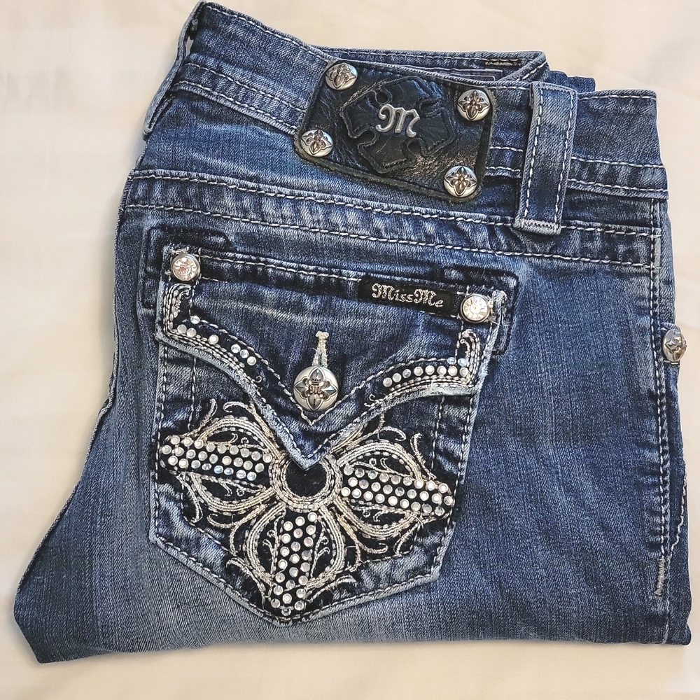 Miss Me Vintage Relaxed Skinny Cut Jeans